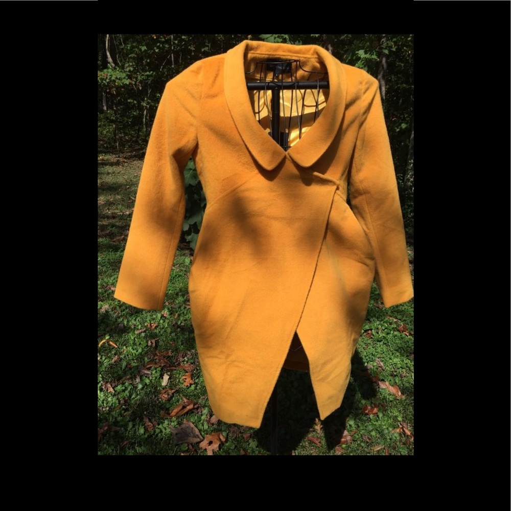 Women's Asymmetrical Double Breasted Wool Blend